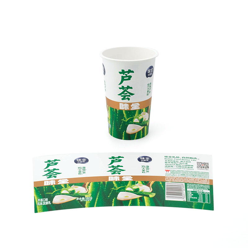 PP Plastic Yogurt Cup Injection Molding In Mold Label