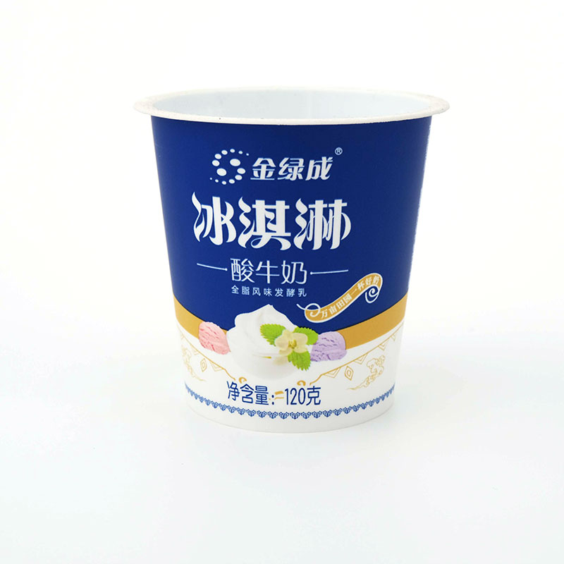 PP Plastic Ice Cream Cup Injection Molding In Mold Label