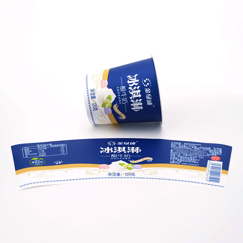 PP Plastic Ice Cream Cup Injection Molding In Mold Label