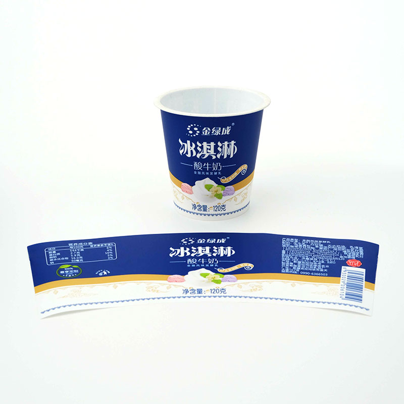 PP Plastic Ice Cream Cup Injection Molding In Mold Label
