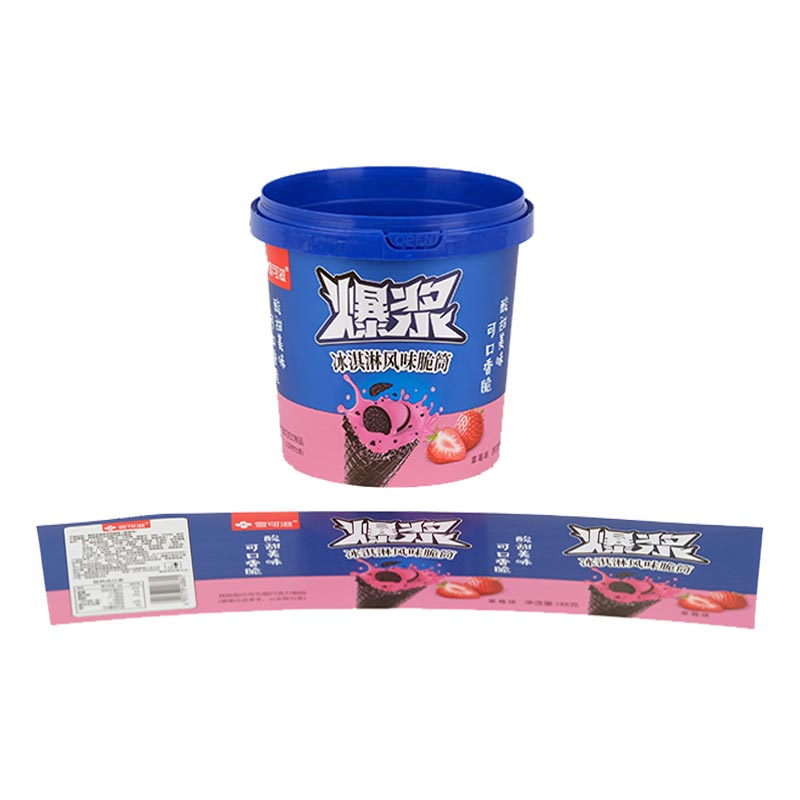 Chocolate Bucket Injection Molding In Mold Label